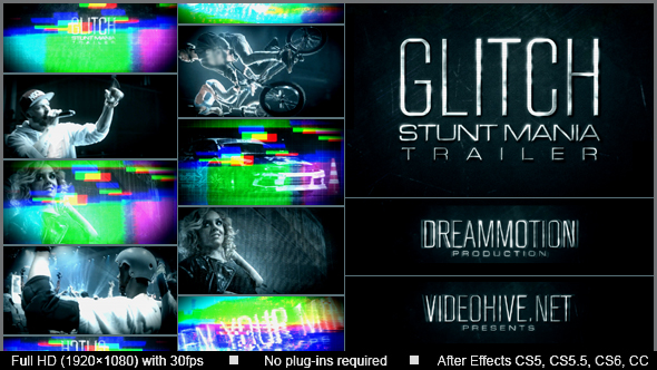 download after effects documentary glitch trailer free